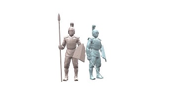 Chinese warriors of the Xin Dynasty. For 3D print
