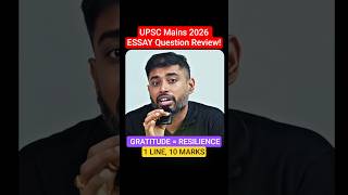 UPSC Mains 2026 Essay Review | A grateful mind is very beautiful | Sudarshan Gurjar