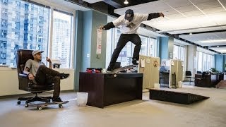 Skateboarders take over a Chicago office space - Red Bull Daily Grind