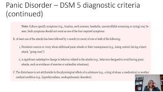 Anxiety and OCD Part III - Generalized Anxiety Disorder and Panic Disorder