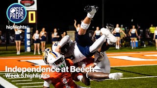 TSSAA football highlights: Independence 28, Beech 7