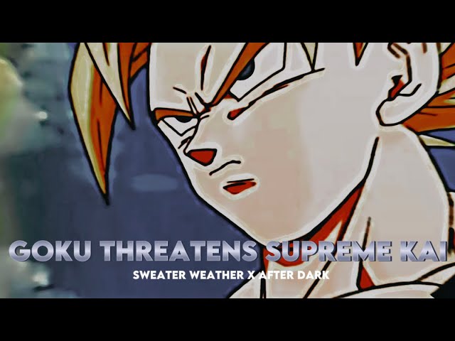 Dragon Ball Z - Remember when Goku threated the Supreme Kai? 😯