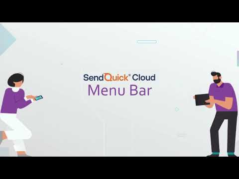 SendQuick Cloud Tutorial : Menu Bar