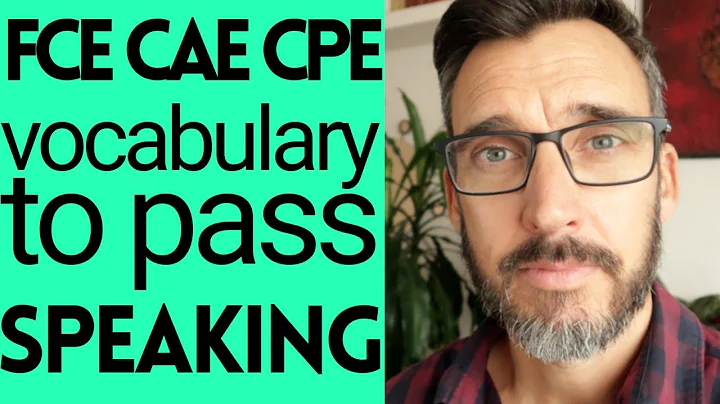 Vocabulary to pass the Speaking paper of Cambridge English exams. FCE tips || CAE tips || CPE tips