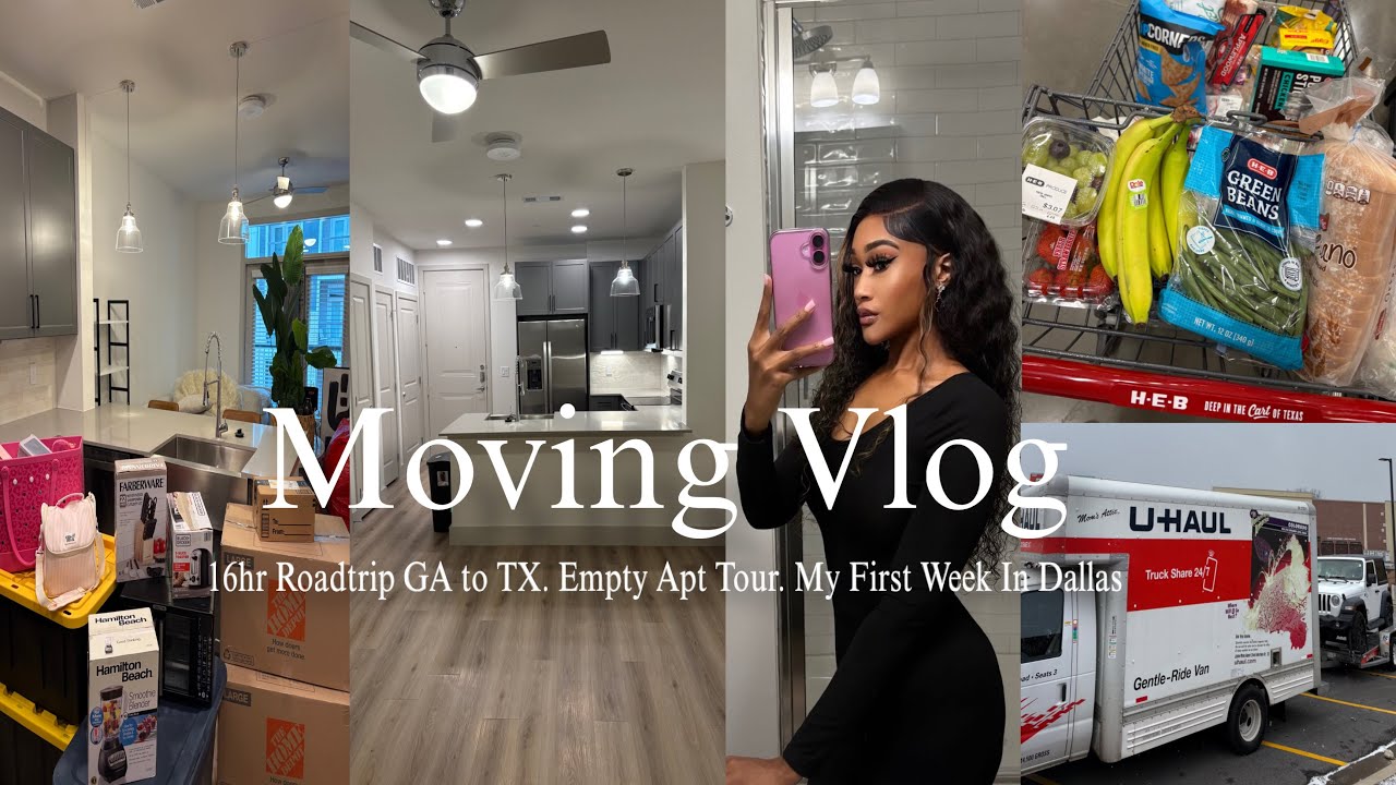 Дневник переезда, эпизод 1 | Я ПЕРЕЕХАЛА В ДАЛЛАС, ТЕХАС 🫶🏽 Обзор пустой квартиры + упаковка веще...