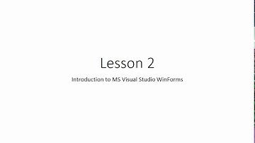 C# Tutorial Part 2 - Introduction To Visual Studio 2015 & First WinForm Project ("Hello, World!!")
