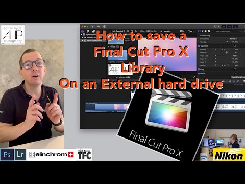 How to save a Final Cut Pro X FCPX library anywhere you want it on an external hard drive