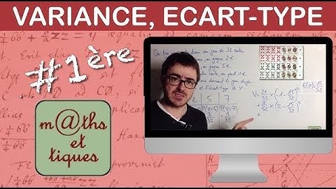 Calculer une variance et un écart-type - Première