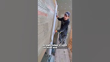Perfect Wall Plastering Technique Using Aluminum Straight Edge | Satisfying Construction Skills