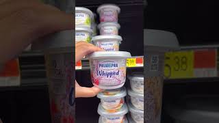 6 Philadelphia Cream Cheese spreads found at Walmart #walmartfinds #groceryshopping #creamcheese