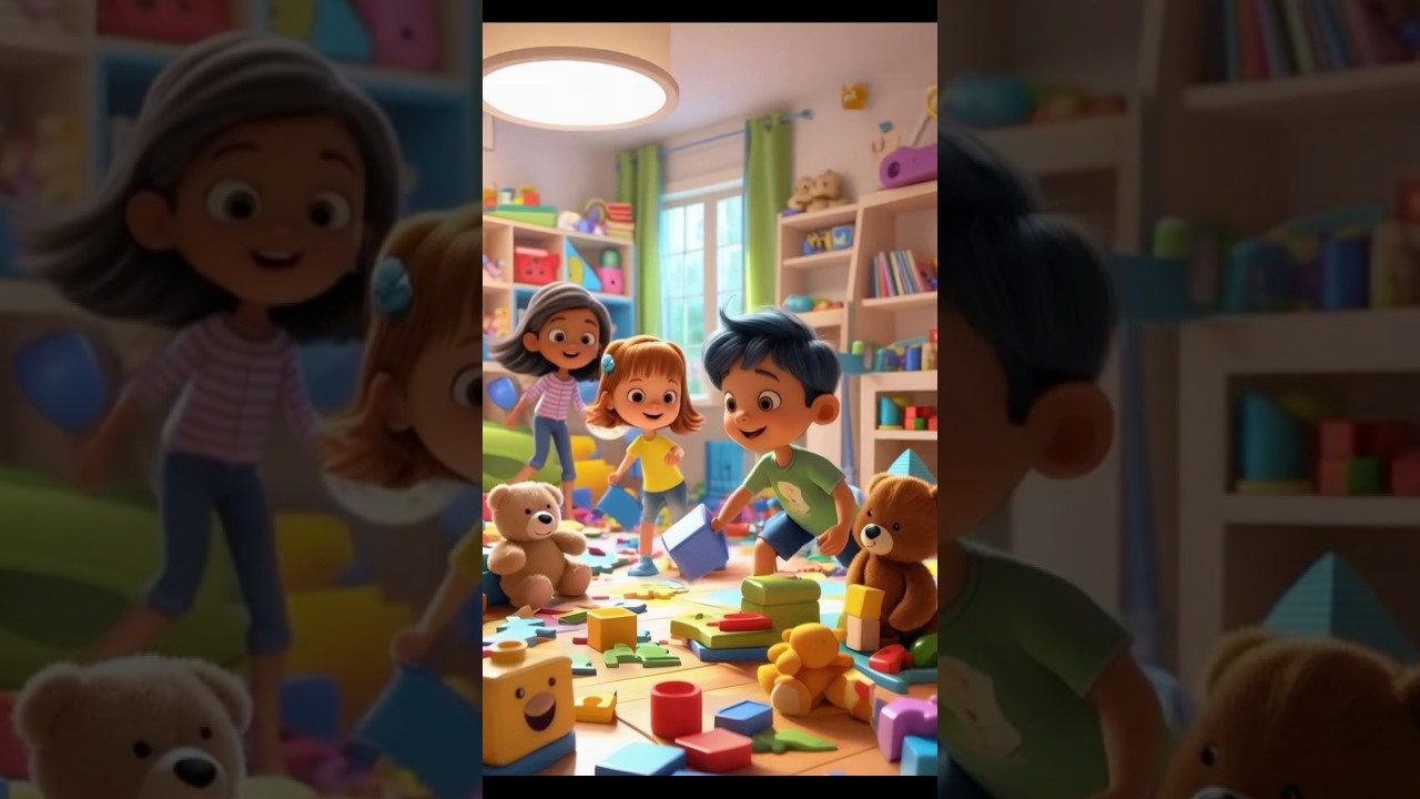 Clean-UpTime Song for Kids | Fun & Educational Nursery Rhyme | Tidy-Up Song 