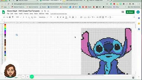 Pixel Art Project  Google Sheets