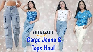 Cargo jeans &amp; summer tops haul from Amazon under budget #fashion #sakshianand #haul