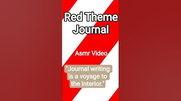 Red theme Journal ❤️ | #journal | 𝗦𝗿𝗮𝗱𝗵𝗮