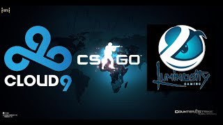 CS:GO - Cloud9 vs Luminosity - ECS Season 5 North America - Map 2 Overpass