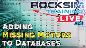 Adding Missing Motors to the RockSim Databases