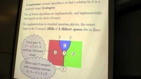 Jamie Vicary: A 2-categorical formalism for quantum formation