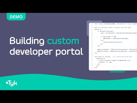 Building custom developer portal