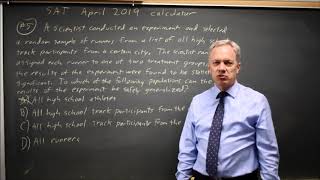 SAT April 2019 Interpreting experiments - question