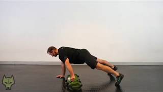 Sandbag Plank Side Drag