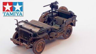 Tamiya 1:35 Scale Model / Willy's Jeep - full Build Montage