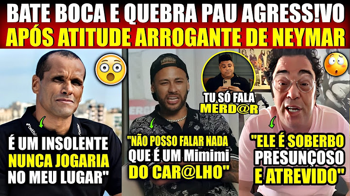 🔥ATITUDE ARROGANTE E ATREVIDA DE NEYMAR QUE DEIXOU RIVALDO E MÍDIA ESPORTIVA IRRITADOS COM JOGADOR😲
