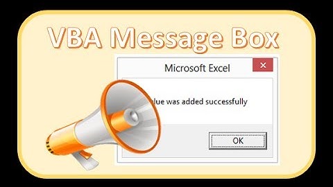 VBA for Beginners: VBA Message Box in a Nutshell