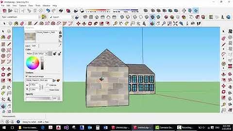 how to make a simple house in google sketchup part 2