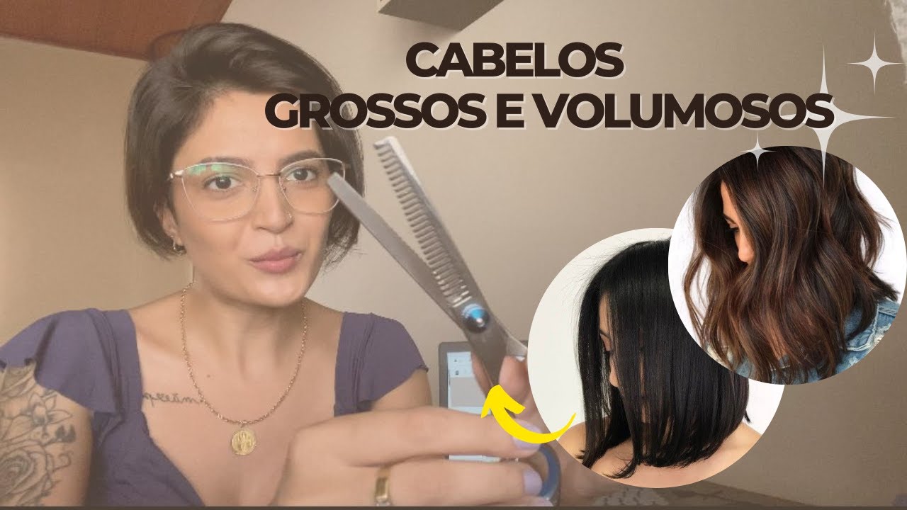CORTES IDEAIS PARA CABELOS GROSSOS E VOLUMOSOS | Técnicas para curtos e ...