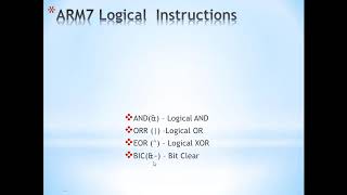 Lecture 10_Programming in Keil with Logical Instructions of ARM7 (LPC2148)