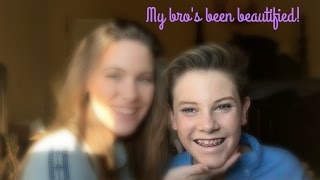 Doing My Brother's Makeup | Lexi