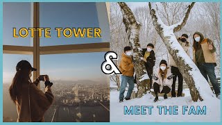 Korea Vlog | Lotte World Tower &amp; Ski trip with Cousins!