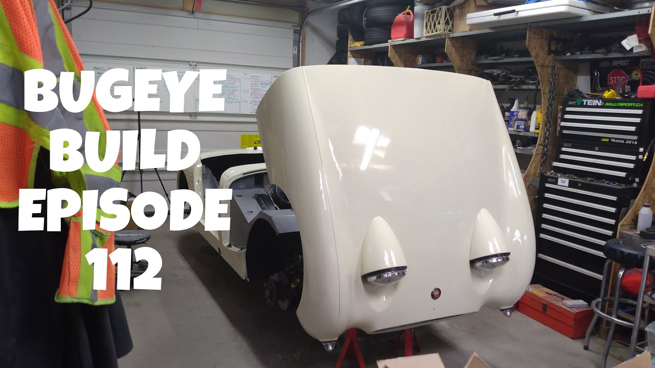 How I installed the front flip bonnet hinges and made new heater box seals! Bugeye Build Episode 112