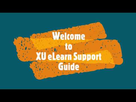 XU eLearn Support Guide