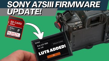 Sony a7siii firmware update 4.0 | How to Update with SD Card?
