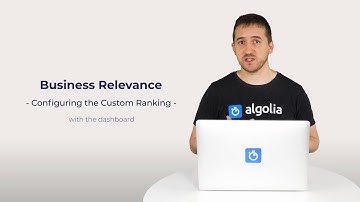 Algolia Build 101 - Configuring Business Relevance with the dashboard