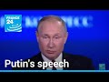 REPLAY: Putin dismisses 'stupid' Western sanctions 'blitzkrieg' • FRANCE 24 English