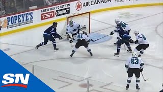 Jets’ Kyle Connor Shows Quick Hands Near Net To Beat Aaron Dell