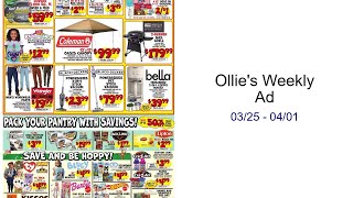 Ollie's Weekly Ad 03/25 - 04/01