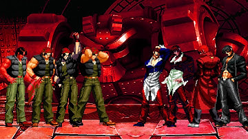 KOF MUGEN | Crazy Ralf Team vs Iori Yagami Team