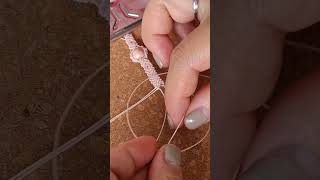 Macrame Tutorial #6: Diagonal clove hitch knot #macrame_jewellry #amilia_macrame #basicknot