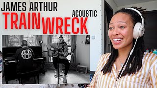 His Voice is Unreal! | James Arthur – Train Wreck (Acoustic) #AtHome [REACTION]