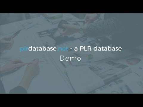 PLR Database Demo