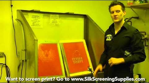 How to Screen Print - Screen Washout - Detailed instruction - Screen Printing 101 DVD pt 21