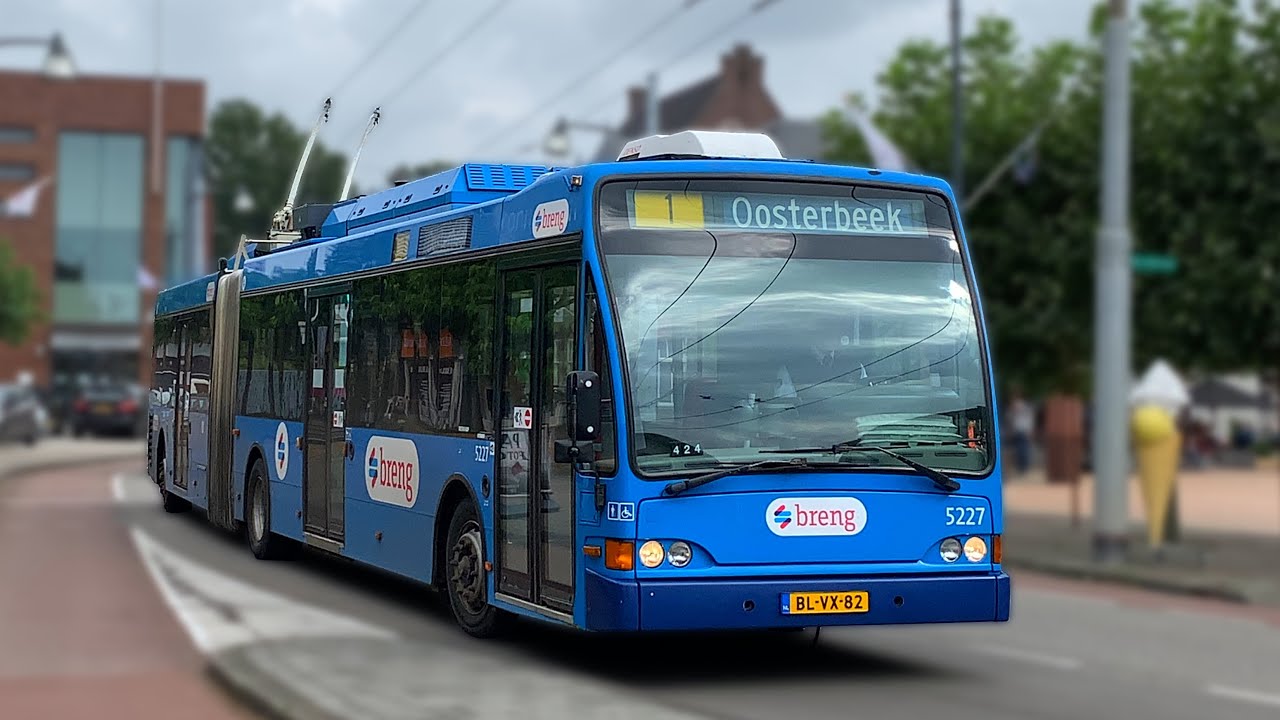 Symfonie heelal Kind Berkhof Trolleybussen in Arnhem (Berkhof Premier AT 18, Trolleybus, Breng)  | Stadsbus - YouTube