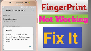 Fingerprint Lock Not Working J5 J7 Prime || Fix It