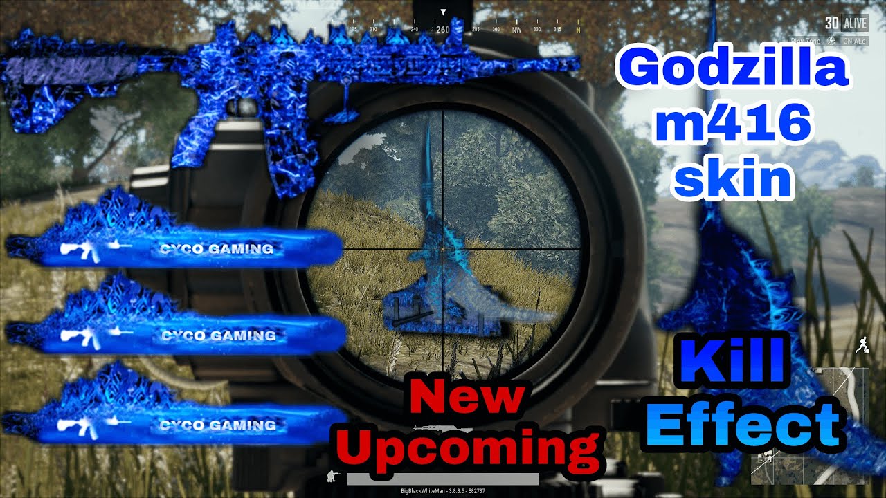 New Upcoming Godzilla M416 skin in pubg mobile credit _yoursir 