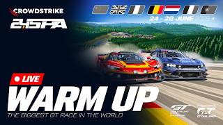 LIVE | Warm up | CrowdStrike 24 Hours of Spa | GT World Challenge pwd by AWS 2026