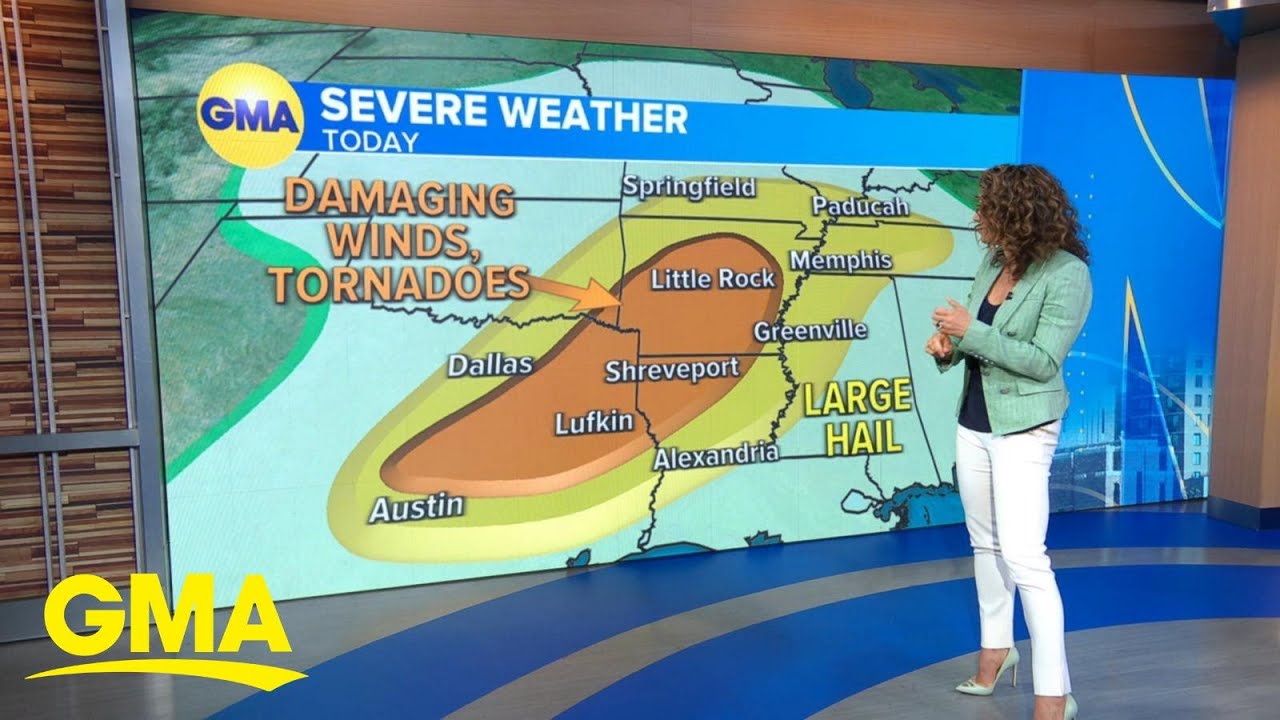 Severe weather outbreak moves east l GMA - YouTube