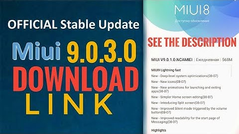 MIUI 9.0.3.0 Stable Update DOWNLOAD LINK for REDMI note 4 | mi mix 2.